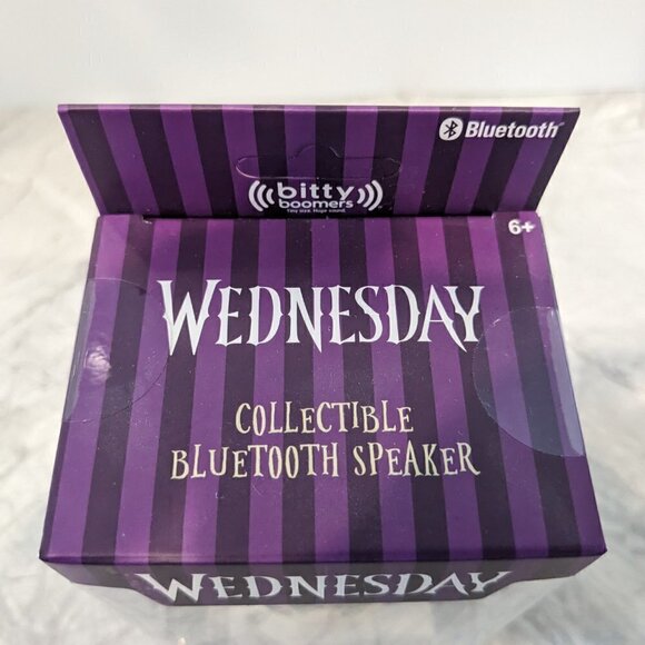 Wednesday Addams Bitty Boomer Collectible Mini Bluetooth Speaker Netflix 2" - Picture 7 of 12